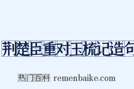 荆楚臣重对玉梳记造句是什么意思的图片